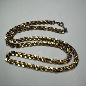 Vintage Made In Korea Tone Chain Necklace